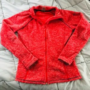 Roxy zip up athletic jacket size xtra small in coral
